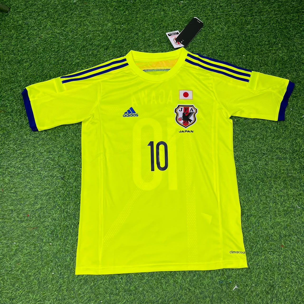 Shinji Kagawa Japan 2014 World Cup Yellow Away Retro Jersey