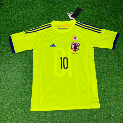 Shinji Kagawa Japan 2014 World Cup Yellow Away Retro Jersey