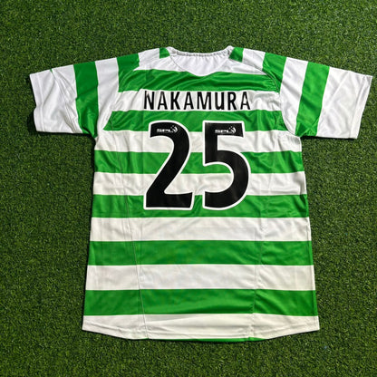 Shunsuke Nakamura Celtic 2005-2007 Retro Home Jersey Trikot Maillot Soccer Shirt