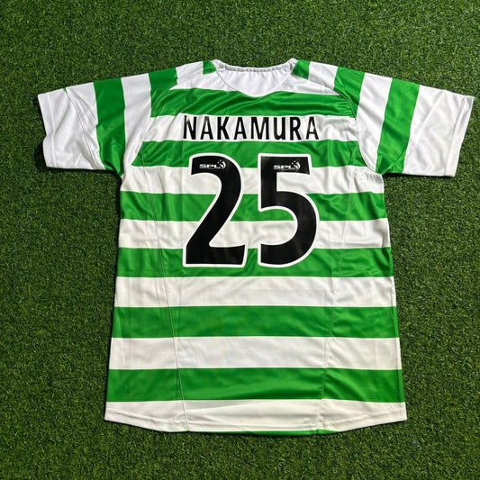 Shunsuke Nakamura Celtic 2005-2007 Retro Home Jersey Trikot Maillot Soccer Shirt