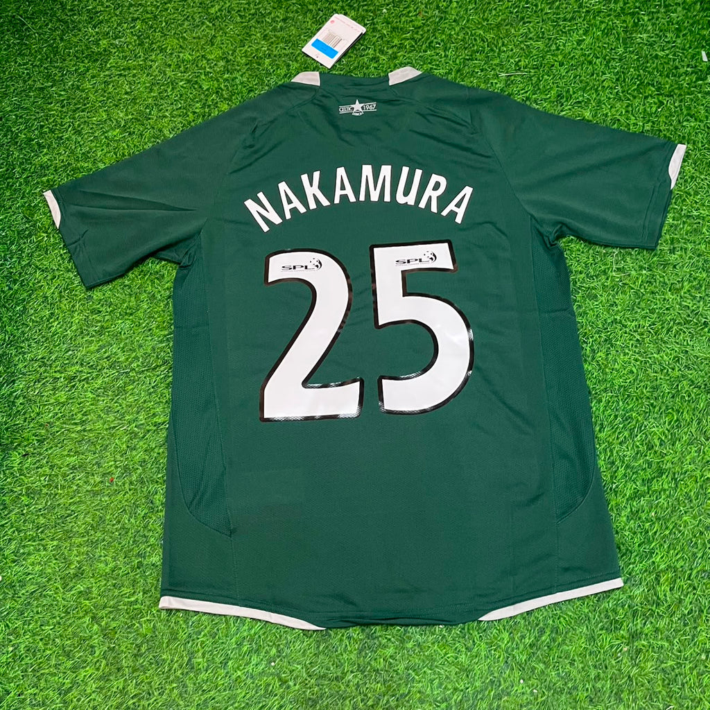 Shunsuke Nakamura #25 Celtic 2007 2008 Home Retro Jersey