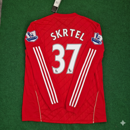 Camiseta retro roja de manga larga del Liverpool 2010/12 – Martin Skrtel