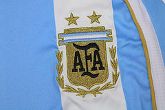Lionel Messi Argentina 2006 World Cup Retro Long Sleeve Football Jersey