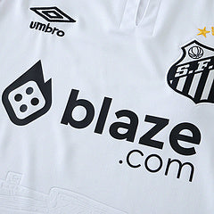 Neymar Jr 10 Santos Home White Retro Kit Jersey Trikot Maillot Soccer Shirt