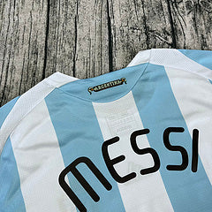 Lionel Messi 2008 Retro Argentina White Olympics Jersey Maillot Trikot Maglia Soccer Shirt