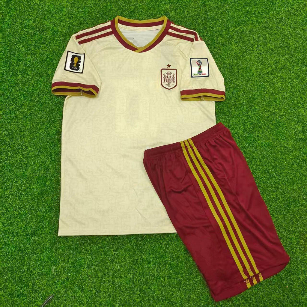 Spanien WM 2026 Auswärtstrikot Kinder