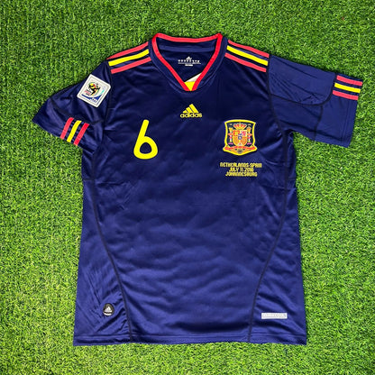 Andrés Iniesta - Spain Away 2010 World Cup Final Retro Jersey Trikot Maillot Camiseta