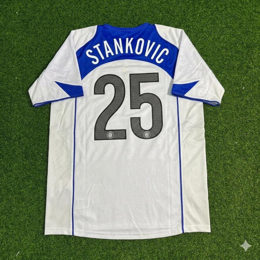 Maillot de football rétro blanc Dejan Stankovic Inter Milan 2004-2005