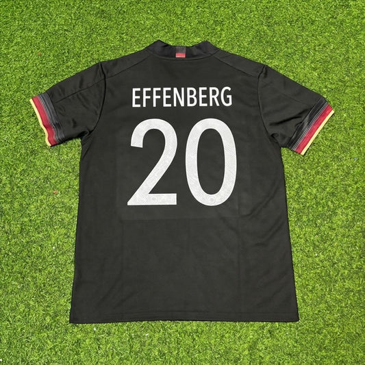 Camiseta de fútbol retro negra de Alemania de Stefan Effenberg #20