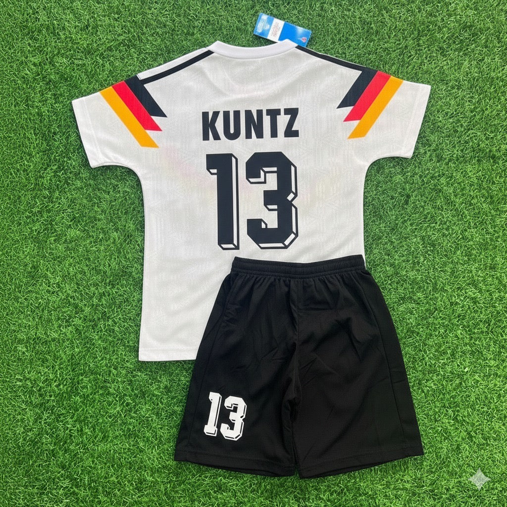 Stefan Kuntz 13- Germany Deutschland Retro Kinder Trikot WM 1990 Fußballhemd