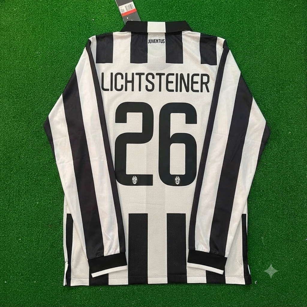 Stephan Lichtsteiner #26 Juventus 2014 2015 Camiseta Retro de Manga Larga Trikot Maillot Maglia Camiseta de Fútbol