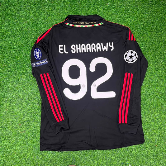 Stephen El Shaarawy AC Mailand 2011/12 rot-schwarzes Retro-Fußballtrikot
