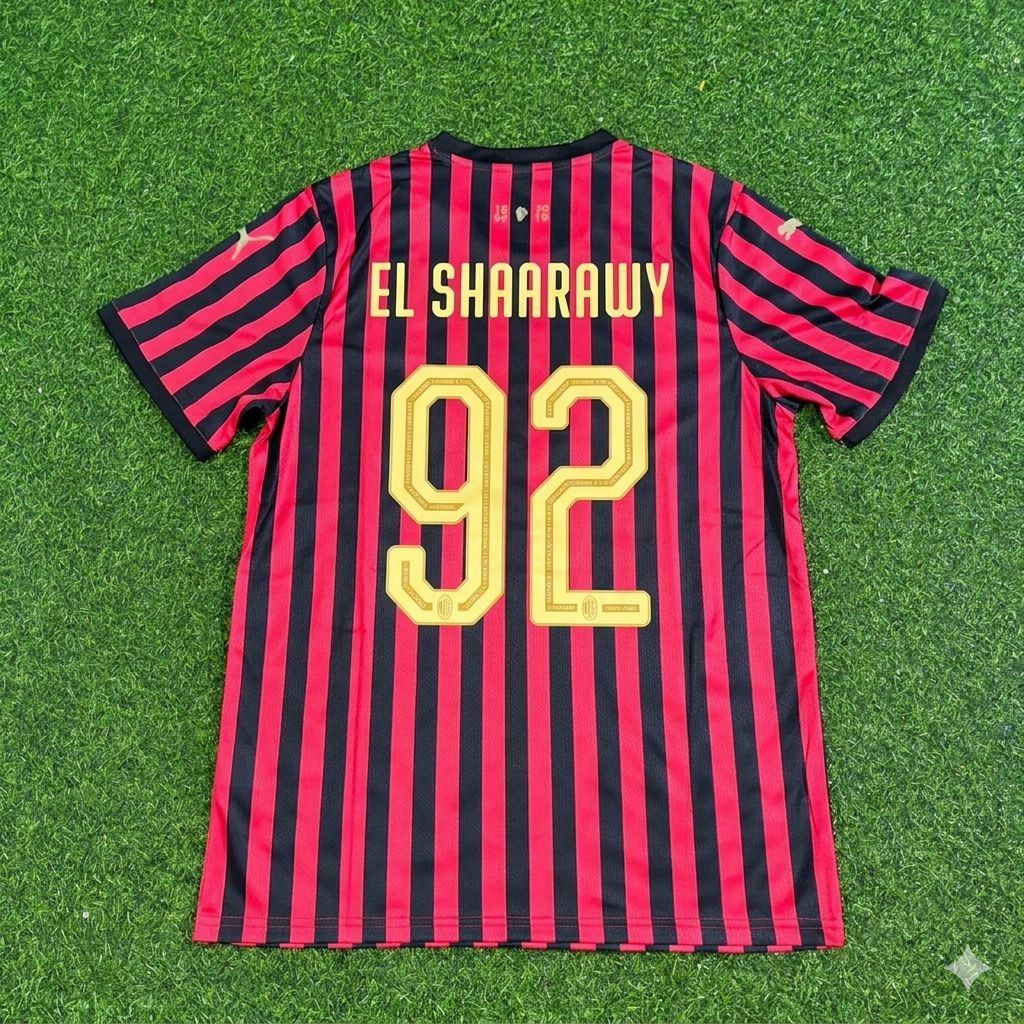 Stephen El Shaarawy AC Mailand 120-jähriges Jubiläum Sondertrikot Gold Retro Fußball