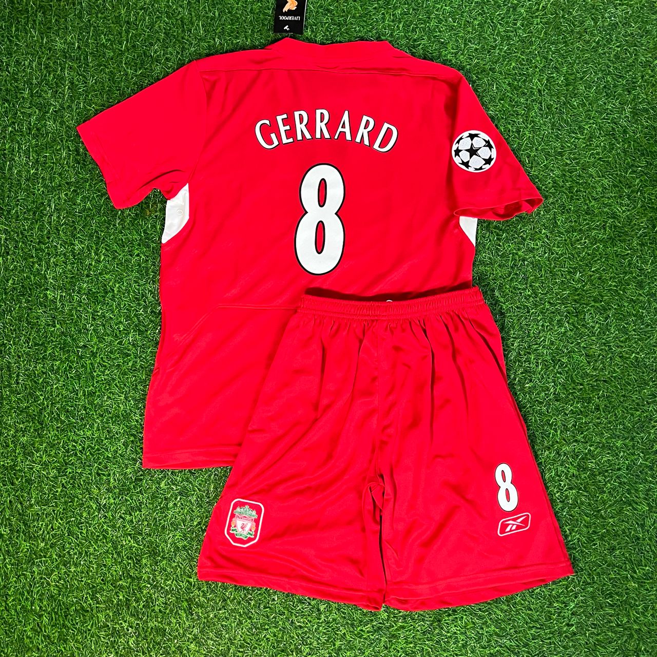 Steven Gerrard 8 – Liverpool 2005 Champions League Finale Istanbul – Kinder-Trikot für Kinder – | KinderTrikot | Maillot Enfant Personnalisable Fußballtrikot