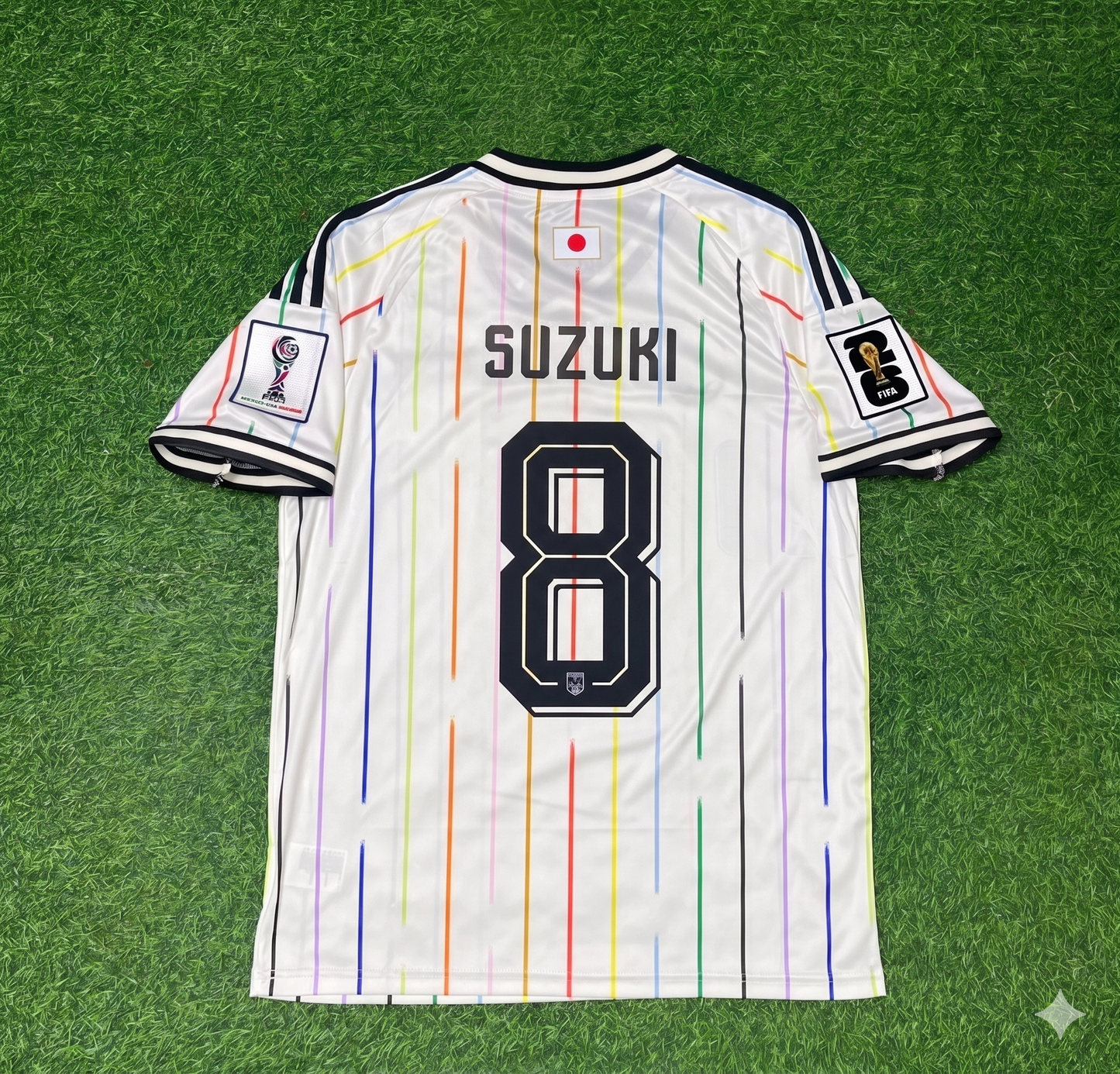 Yuito Suzuki Japan 2026 WM Auswärts Weiß Fußballtrikot