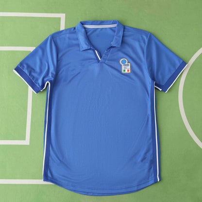Italien 1998 Heimtrikot Blau Retro Trikot Fußball Trikot