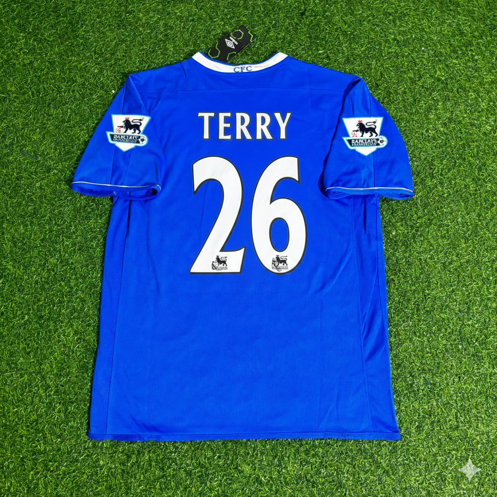 John Terry Chelsea 2003 2005 Season Home Navy Blue Retro Jersey Trikot Soccer Shirt