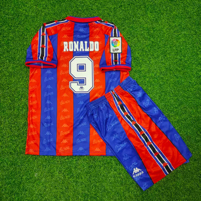 The Phenomenon Ronaldo Nazário R9 Barcelona 1996/1997 Kids Retro Football Jersey
