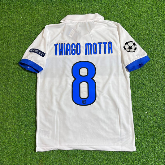Thiago Motta Inter 2009/2010 White Retro Football Jersey