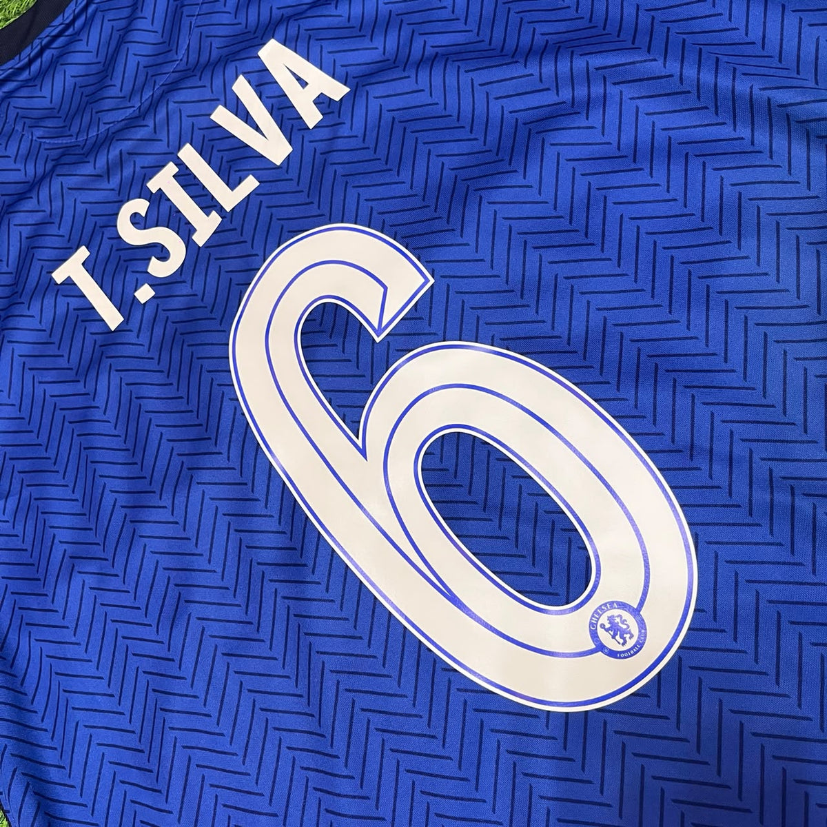 Thiago Silva 6- Chelsea 2021 Champions League Finale Blaues Retro-Fußballtrikot-Set