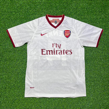 Dennis Bergkamp #10 Arsenal 2004 2005 Away Retro White Jersey