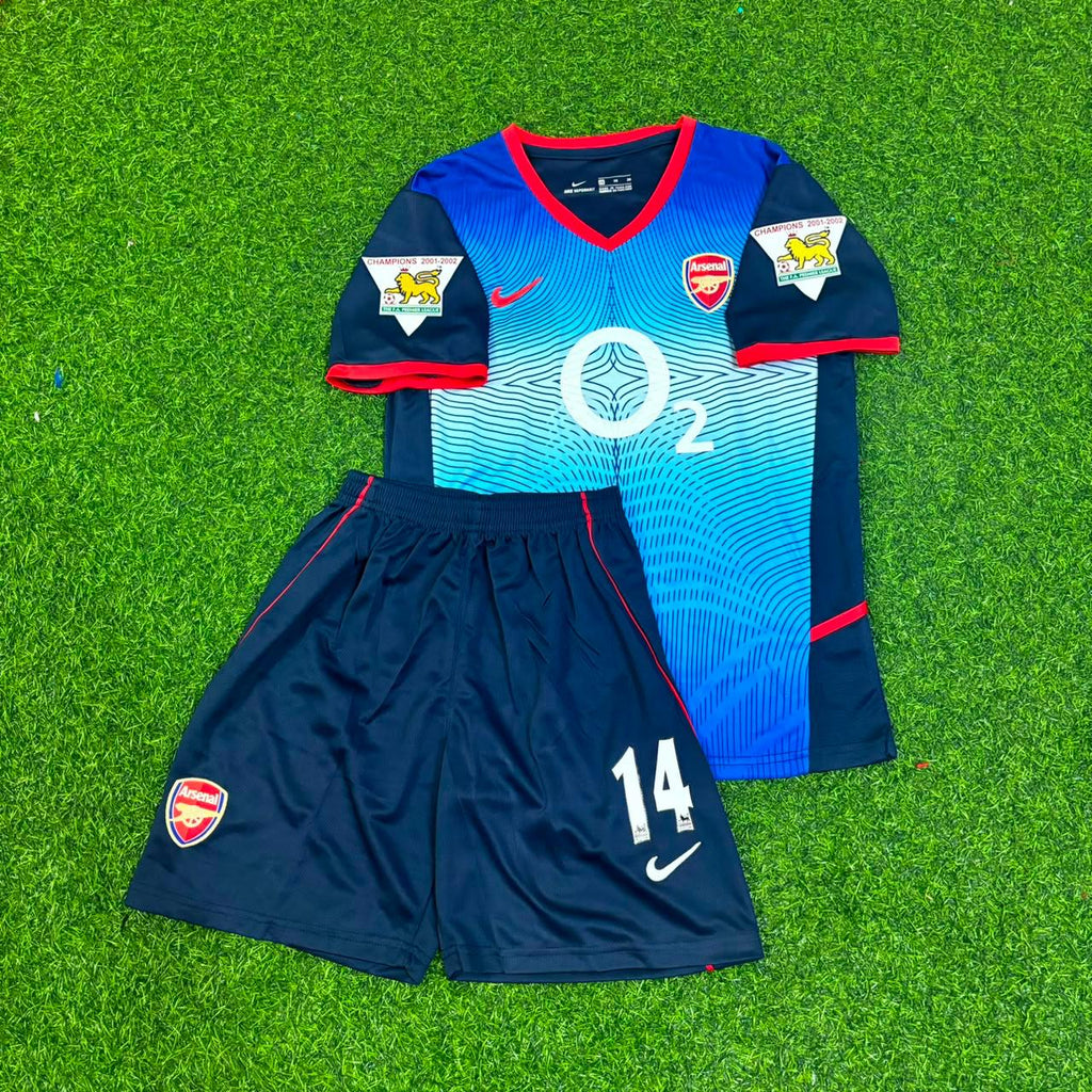 Thierry Henry 14 - Arsenal 2002/2004 KINDER Retro Trikot Trikot Fußballshirt