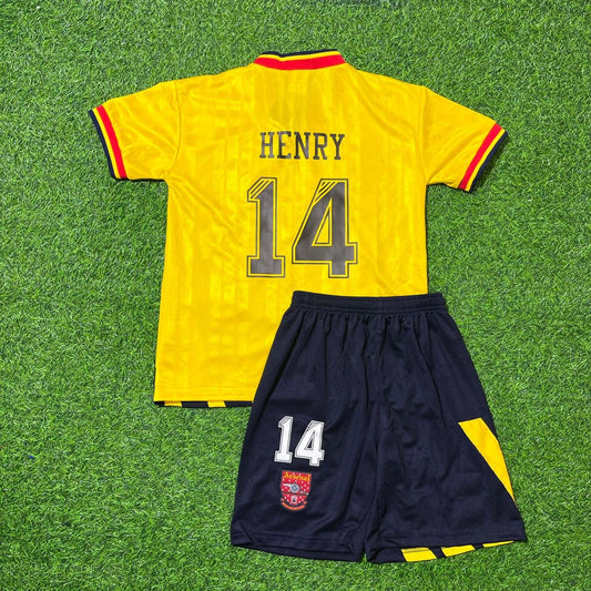 Thierry Henry Arsenal Gelb Retro Trikot Kinder