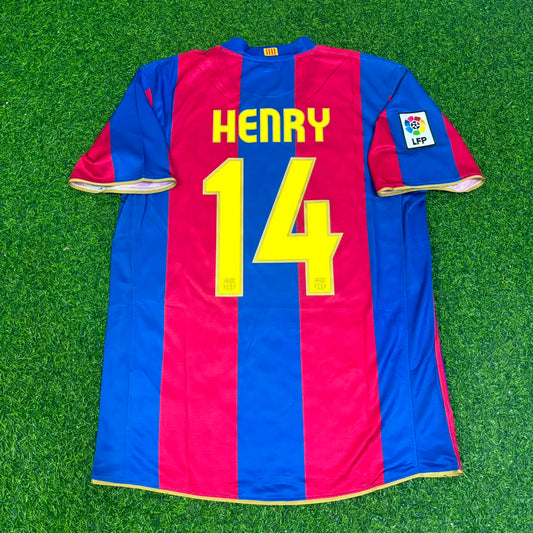 Thierry Henry Barcelona 2007 2008 Retro Trikot