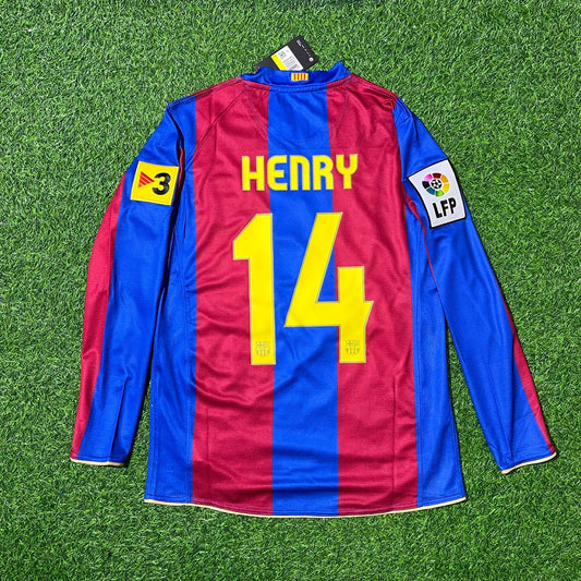 Thierry Henry Barcelona 2007 Retro Fußballtrikot