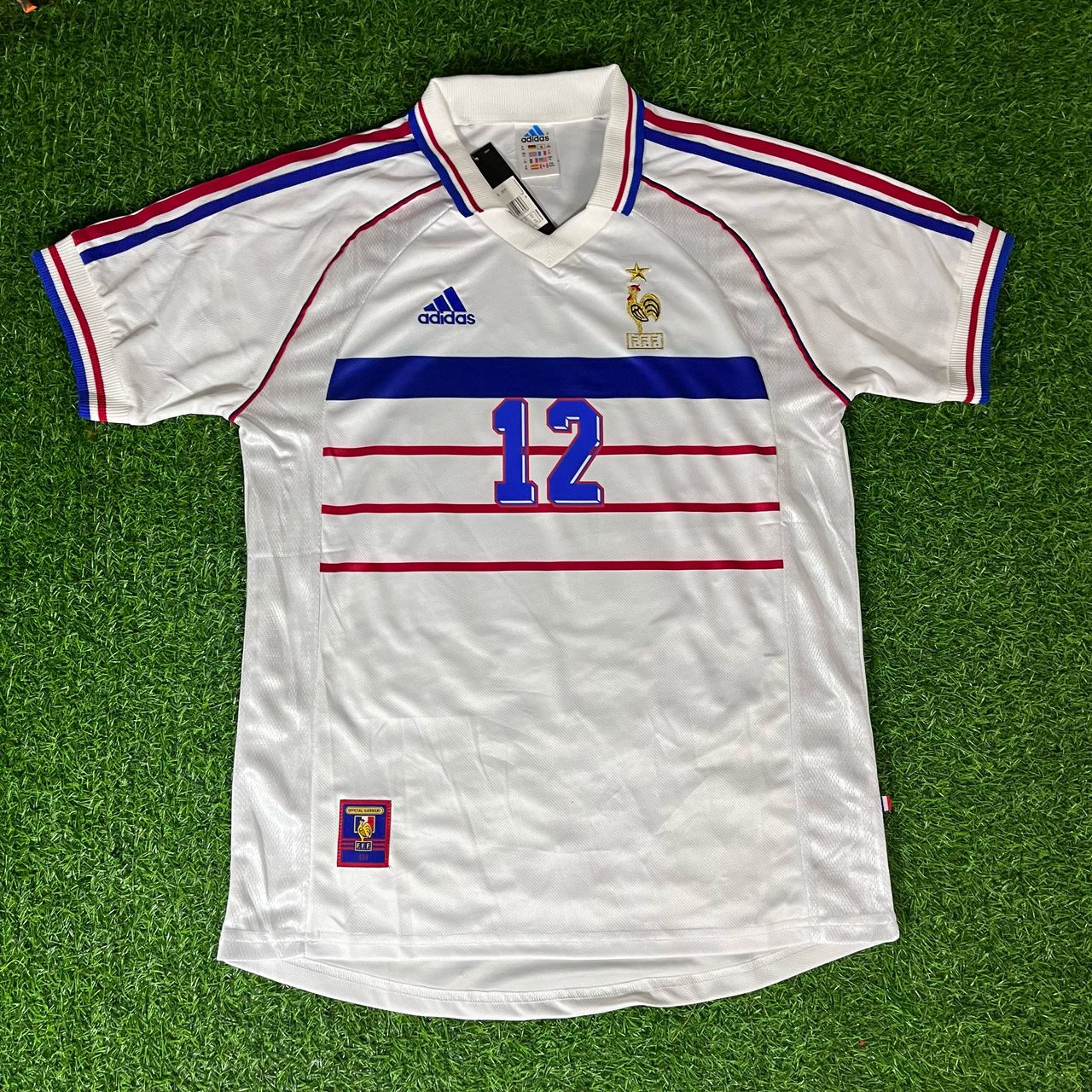 Thierry Henry – Frankreich 1998 Weltmeisterschaft Weißes Retro-Trikot – | Trikot | Maillot Retro