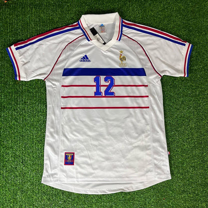 Thierry Henry – Frankreich 1998 Weltmeisterschaft Weißes Retro-Trikot – | Trikot | Maillot Retro
