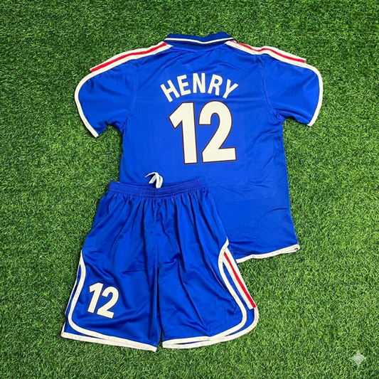 Thierry Henry 12 – Frankreich EURO 2000 2002 Retro Kinder Trikot