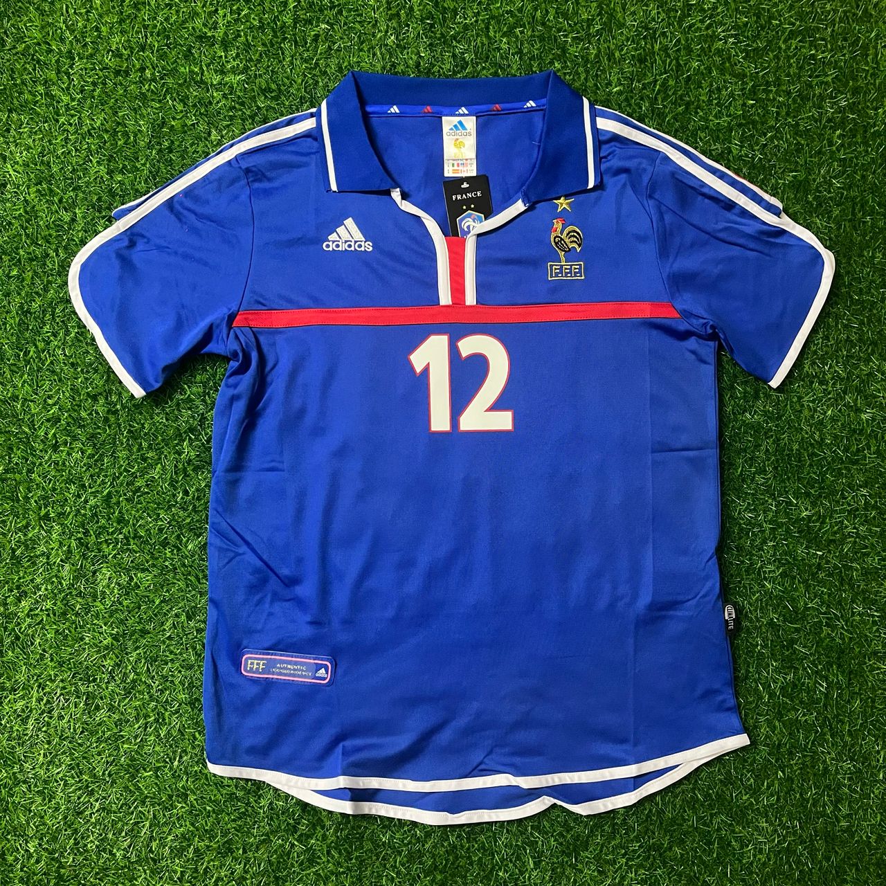Thierry Henry France 2000 2002 Retro Blue Maillot Jersey Trikot Soccer Shirt