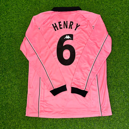 Thierry Henry #6 Juventus 1995 Rosa Maglia Trikot Maillot