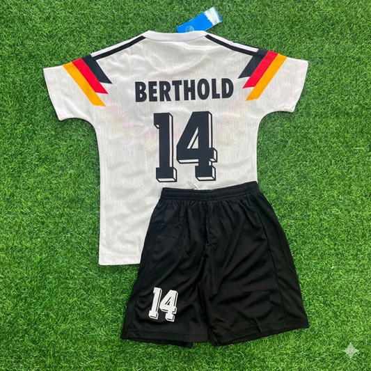 Thomas Berthold 14- Deutschland Retro Kinder Trikot WM 1990 Fußball