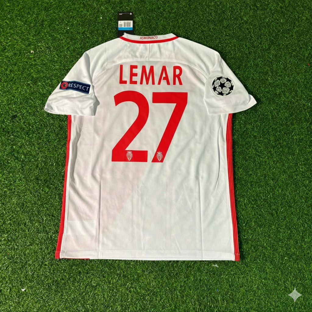 Thomas Lemar Monaco 2016-17 Champions League Retro Trikot Football Jersey