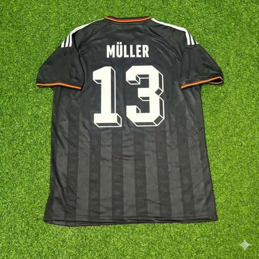 Thomas Müller 13# Germany Black Retro Vintage Football Jersey