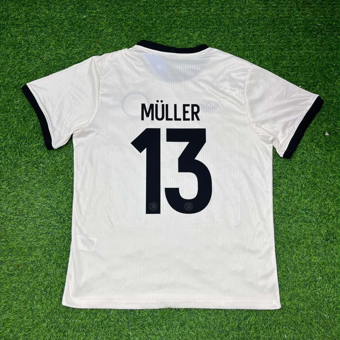 Maillot de foot blanc spécial 125 ans Thomas Müller Allemagne