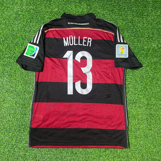 Thomas Müller Deutschland Deutschland 2014 Weltmeisterschaft Brasilien Schwarz Rot Retro Trikot Fußball Trikot