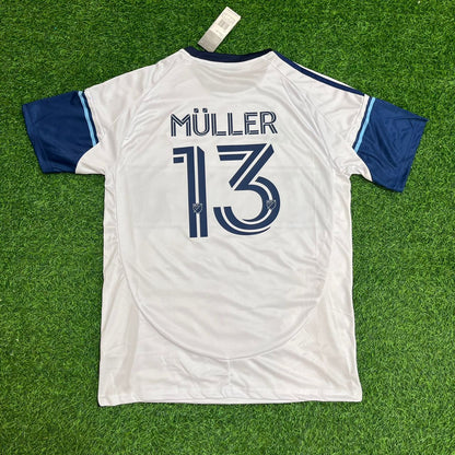 Thomas Müller Vancouver Whitecaps Nouvelle Saison Maillot de Football Domicile