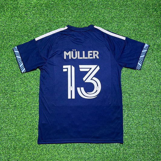Thomas Müller Vancouver Whitecaps Kanada MLS Neue Saison 2026 2027 Blaues Fußballtrikot