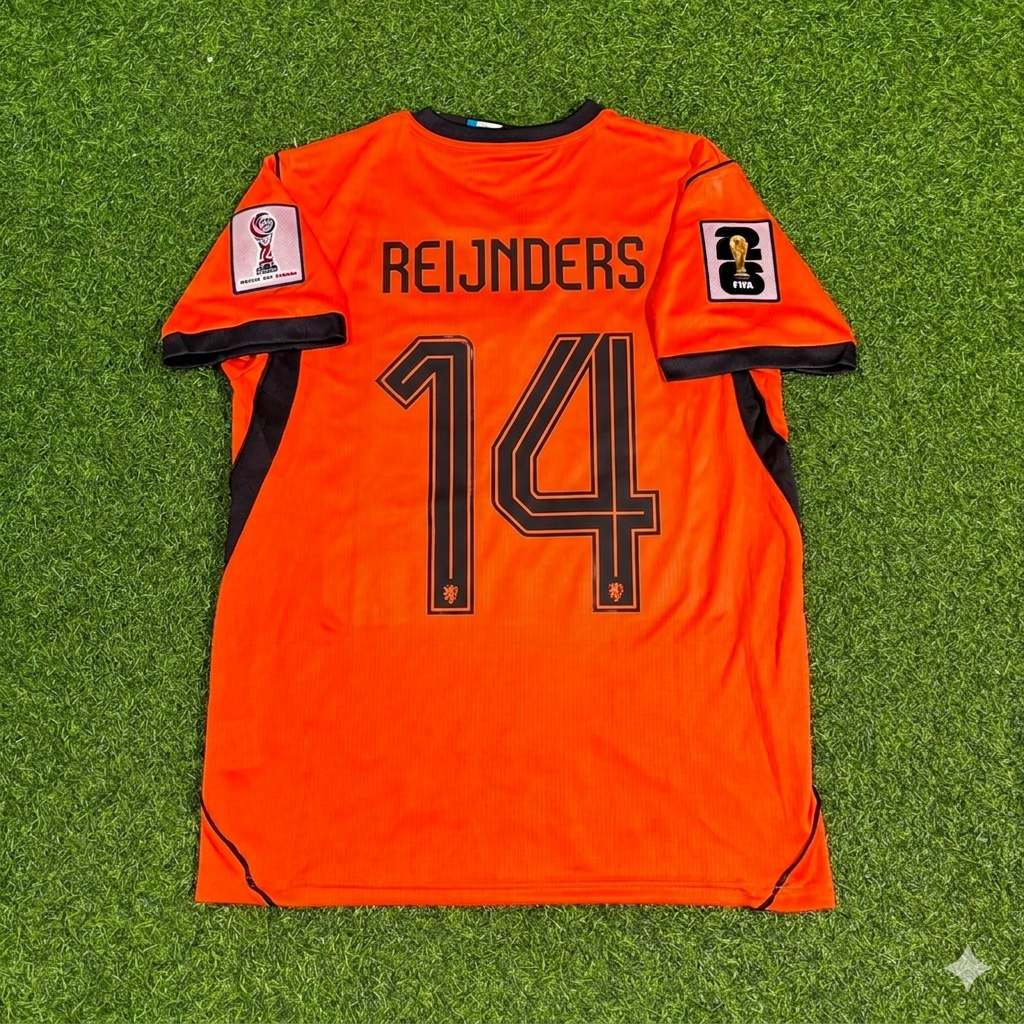 Maillot de football Tijjani Reijnders #14 Pays-Bas Coupe du Monde 2026 Nouvelle Saison
