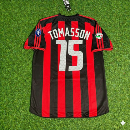 AC Milan 2003/04 Home Retro Football Jersey – Jon Dahl Tomasson 15