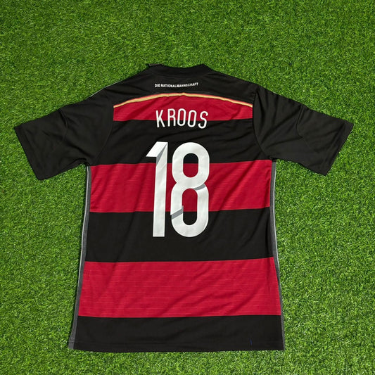 Toni Kroos Deutschland 2014 Weltmeisterschaft Brasilien Schwarz Rot Retro Trikot Fußballtrikot