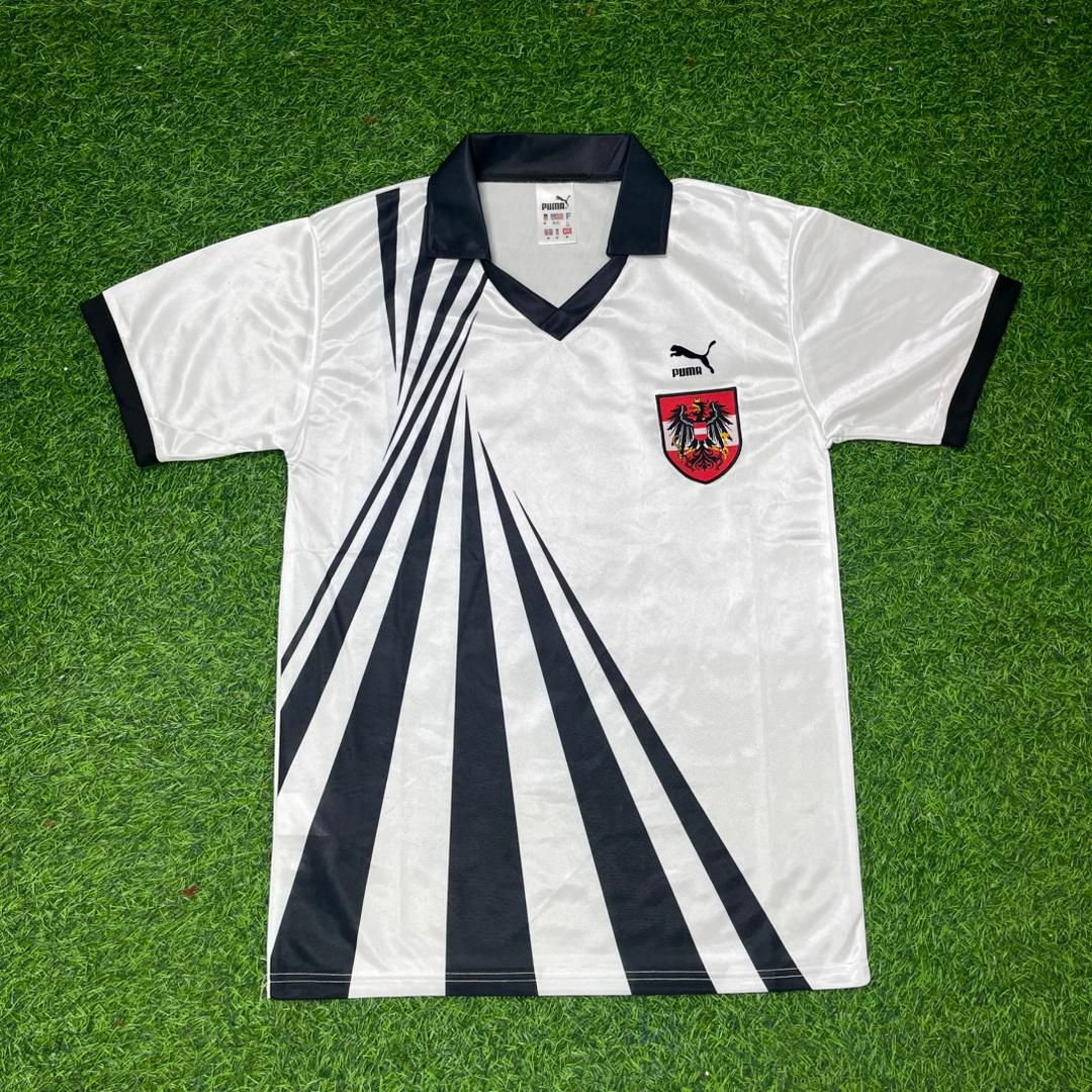 Toni Polster Austria 1990 World Cup White Retro Football Jersey