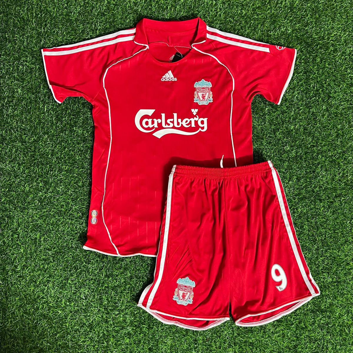 Fernando Torres 9 - Liverpool FC 2007/08 Kit Enfant Maillot Trikot Maillot de Foot