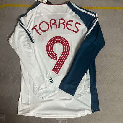 Fernando Torres Liverpool Champions League Long Sleeve Retro Kit Jersey Trikot Maglia Soccer Shirt