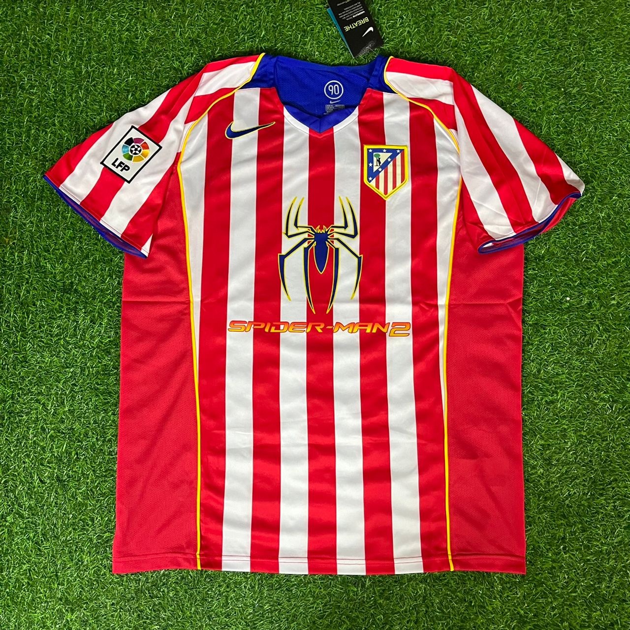 Fernando Torres Atletico Madrid Kids SpiderMan Retro Football Jersey Soccer Shirt