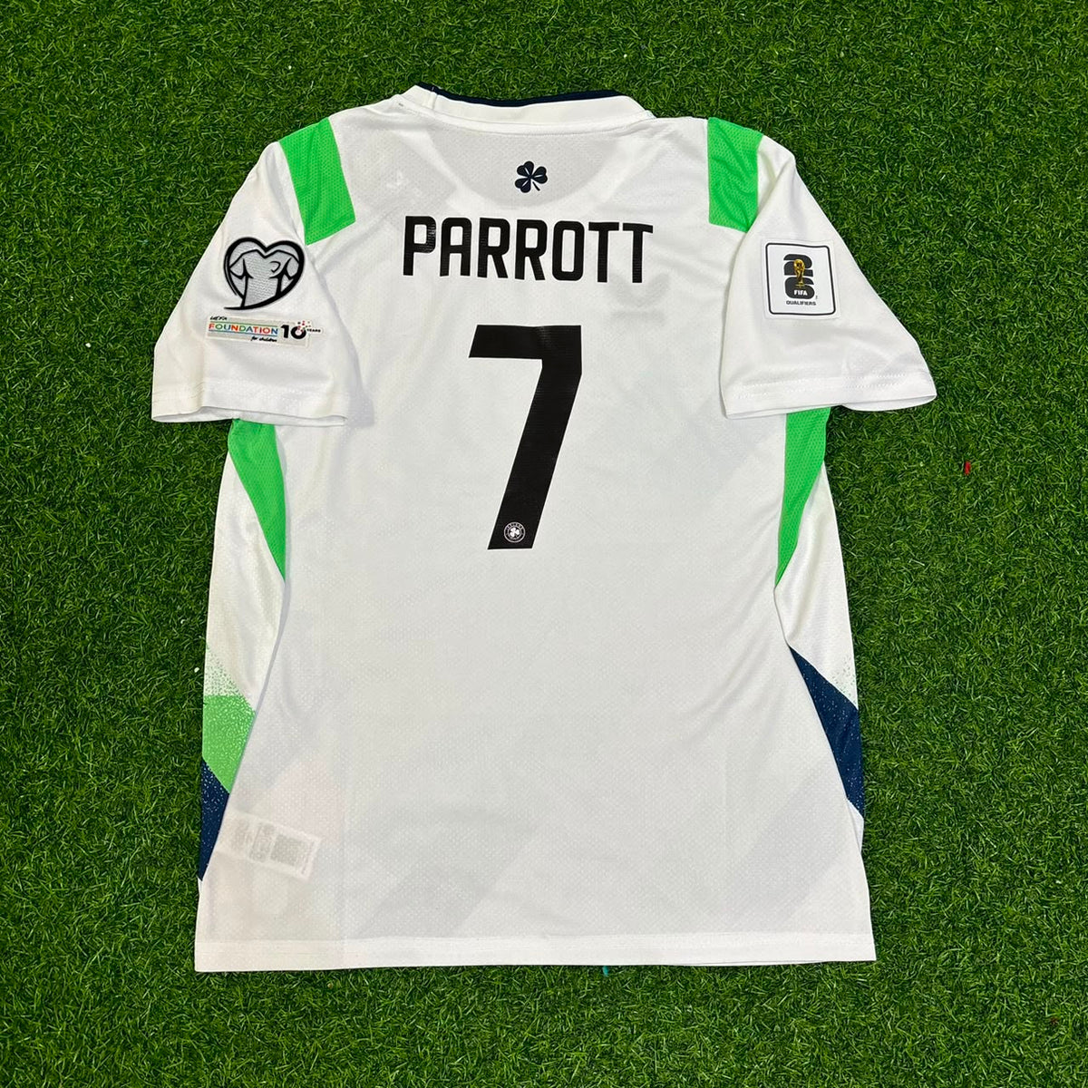 Troy Parrott #7 Irland Kinder 2026 Heim Grüne-Weiße Fußballtrikot