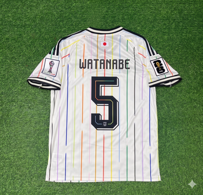 Ao Tanaka Japan 2026 World Cup Away White Football Jersey Trikot Maillot
